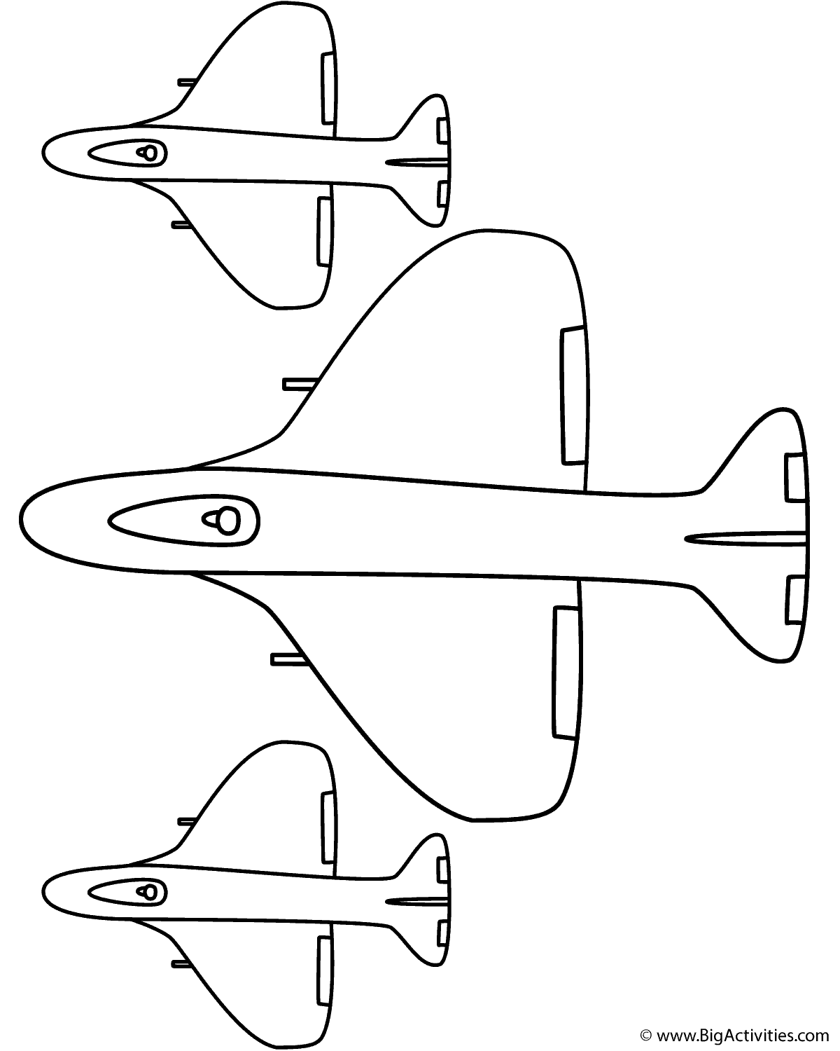 Air Plane Coloring Pages Free Printable 98