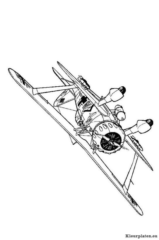 Air Plane Coloring Pages Free Printable 99