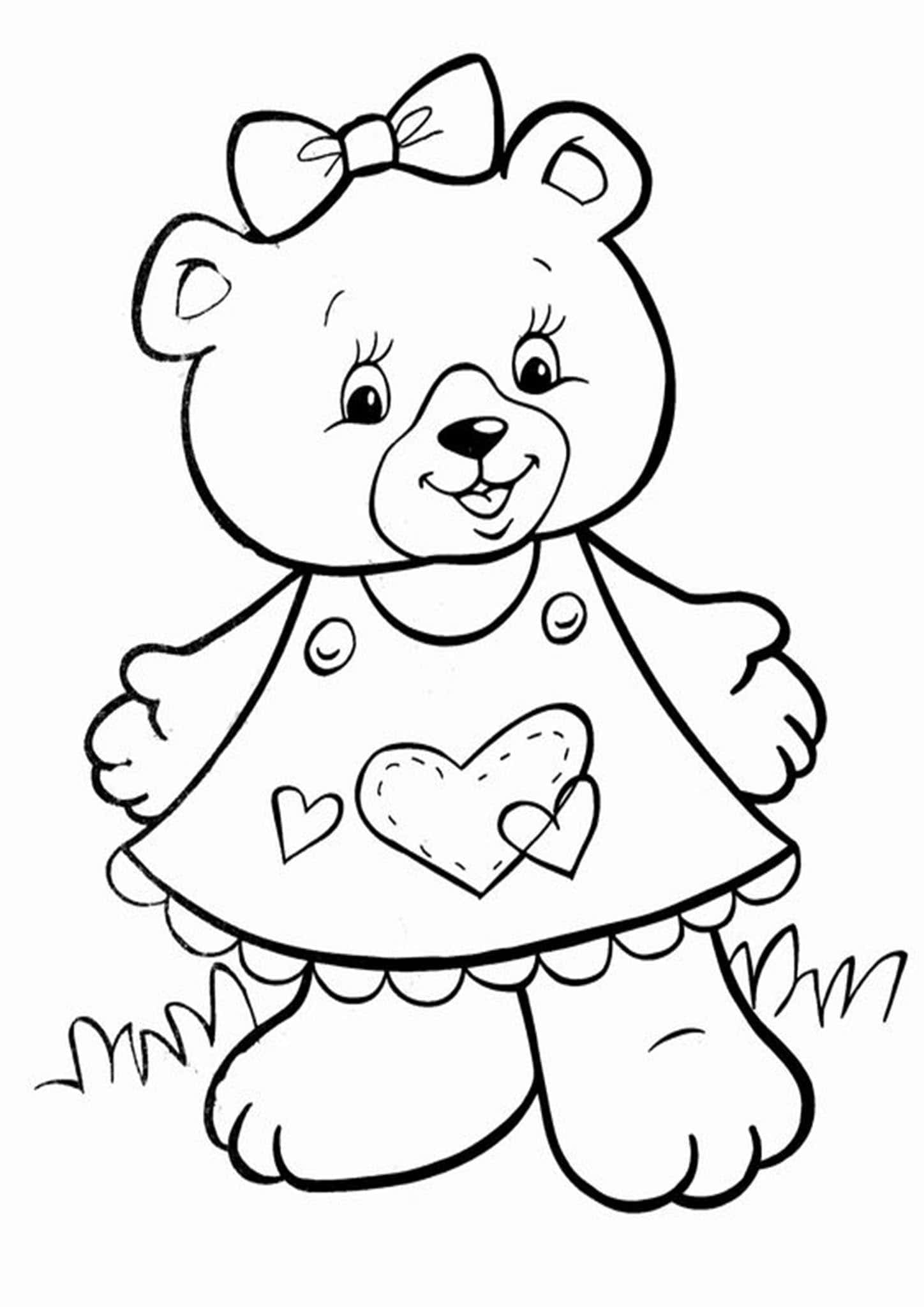 Bear Coloring Pages Free Printable 108