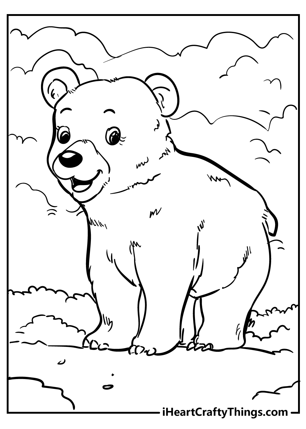 Bear Coloring Pages Free Printable 151