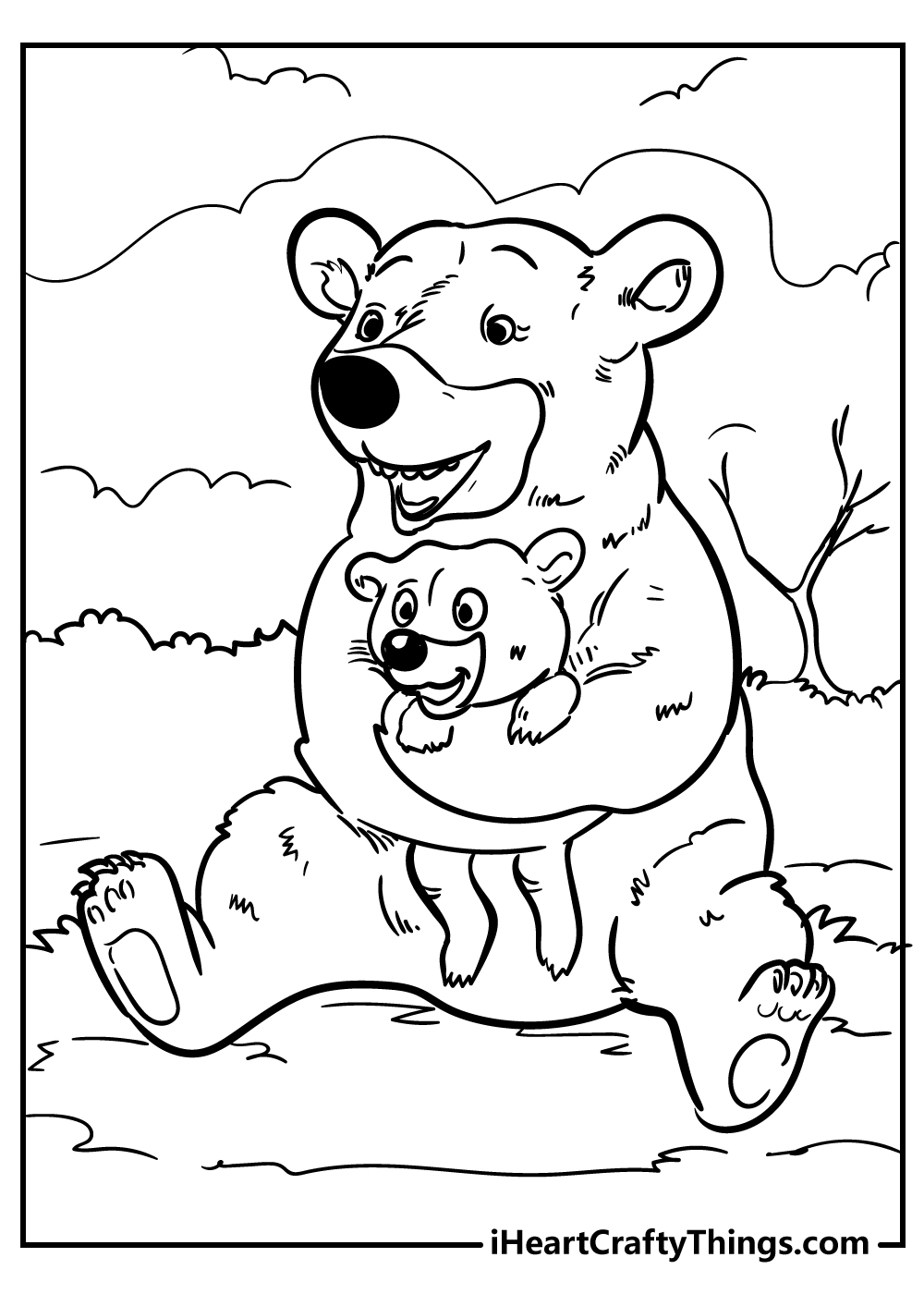 Bear Coloring Pages Free Printable 152