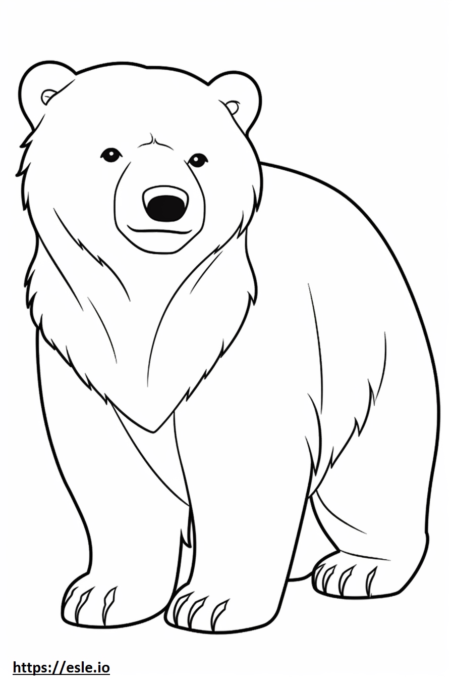 Bear Coloring Pages Free Printable 180