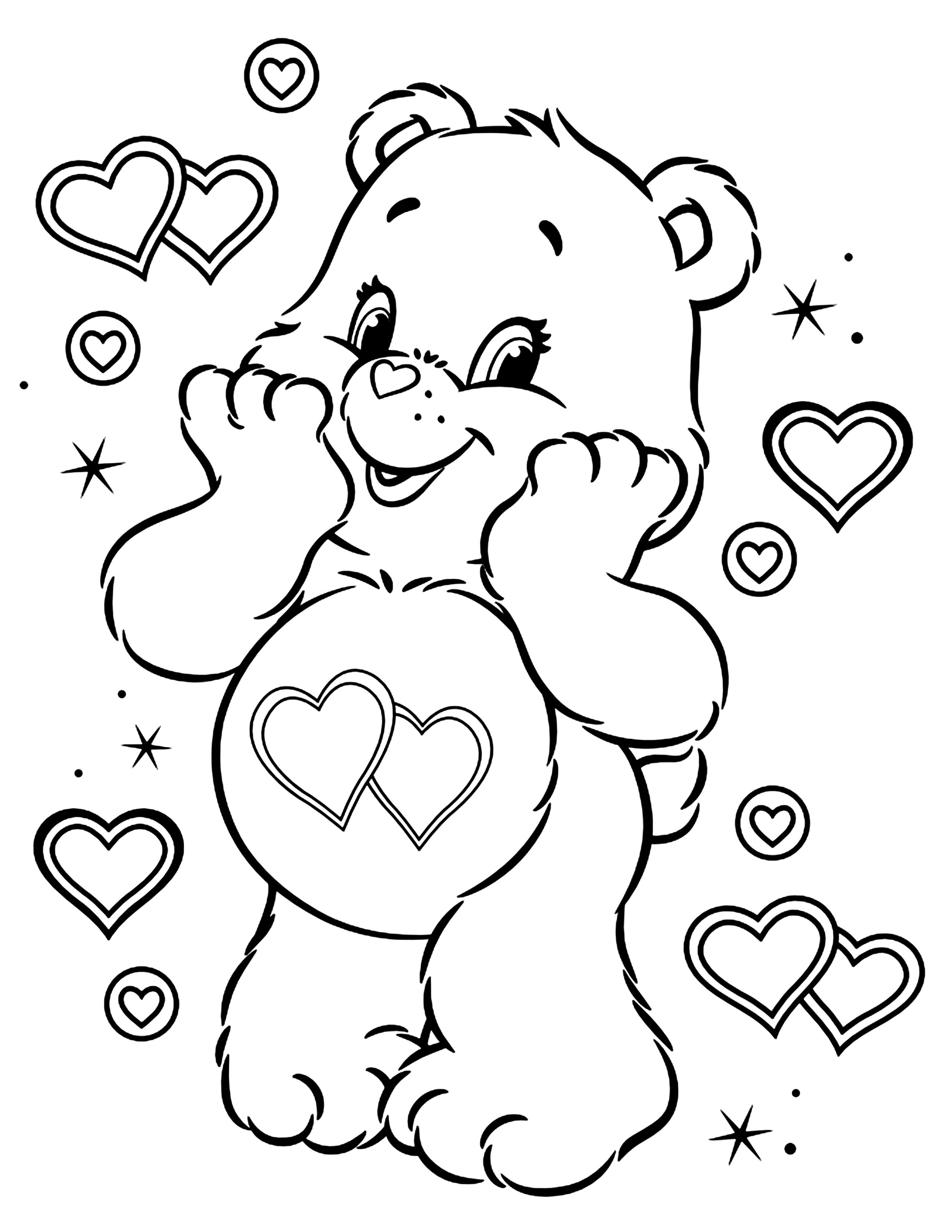 Bear Coloring Pages Free Printable 19