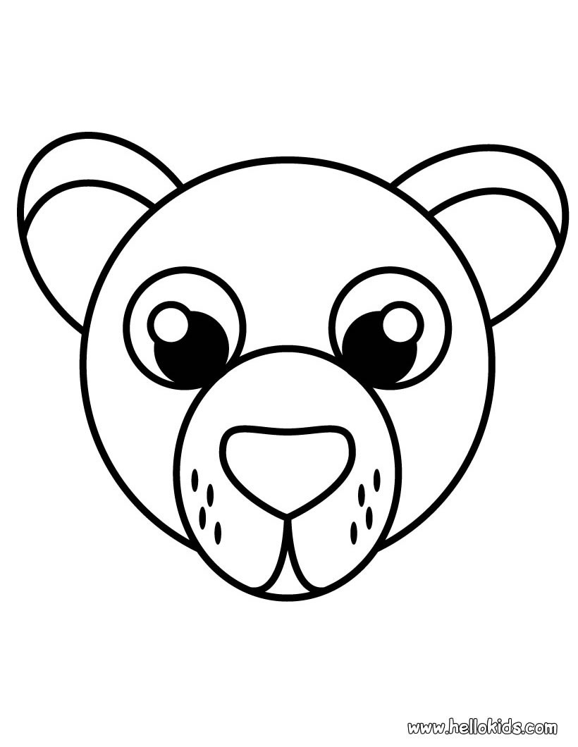 Bear Coloring Pages Free Printable 23