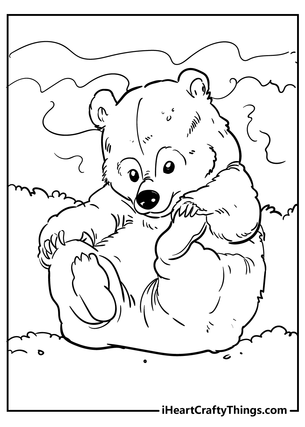 Bear Coloring Pages Free Printable 4