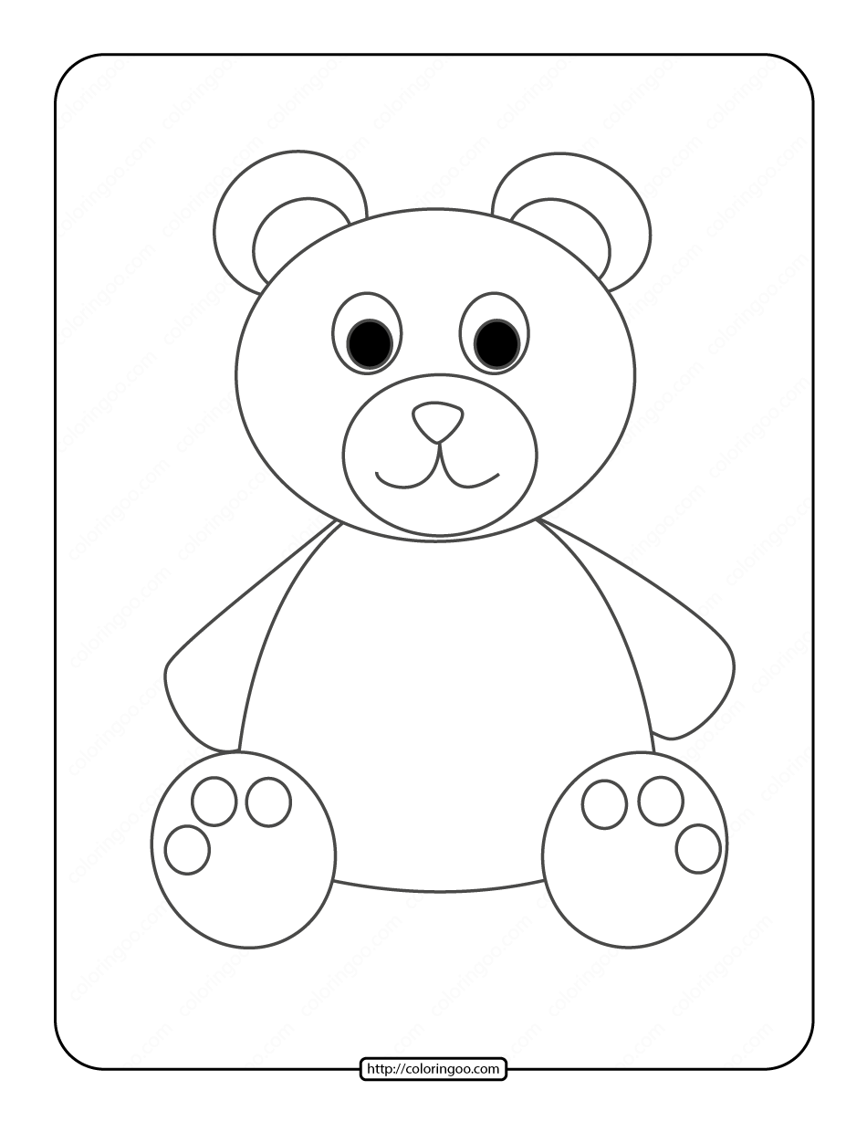 Bear Coloring Pages Free Printable 42