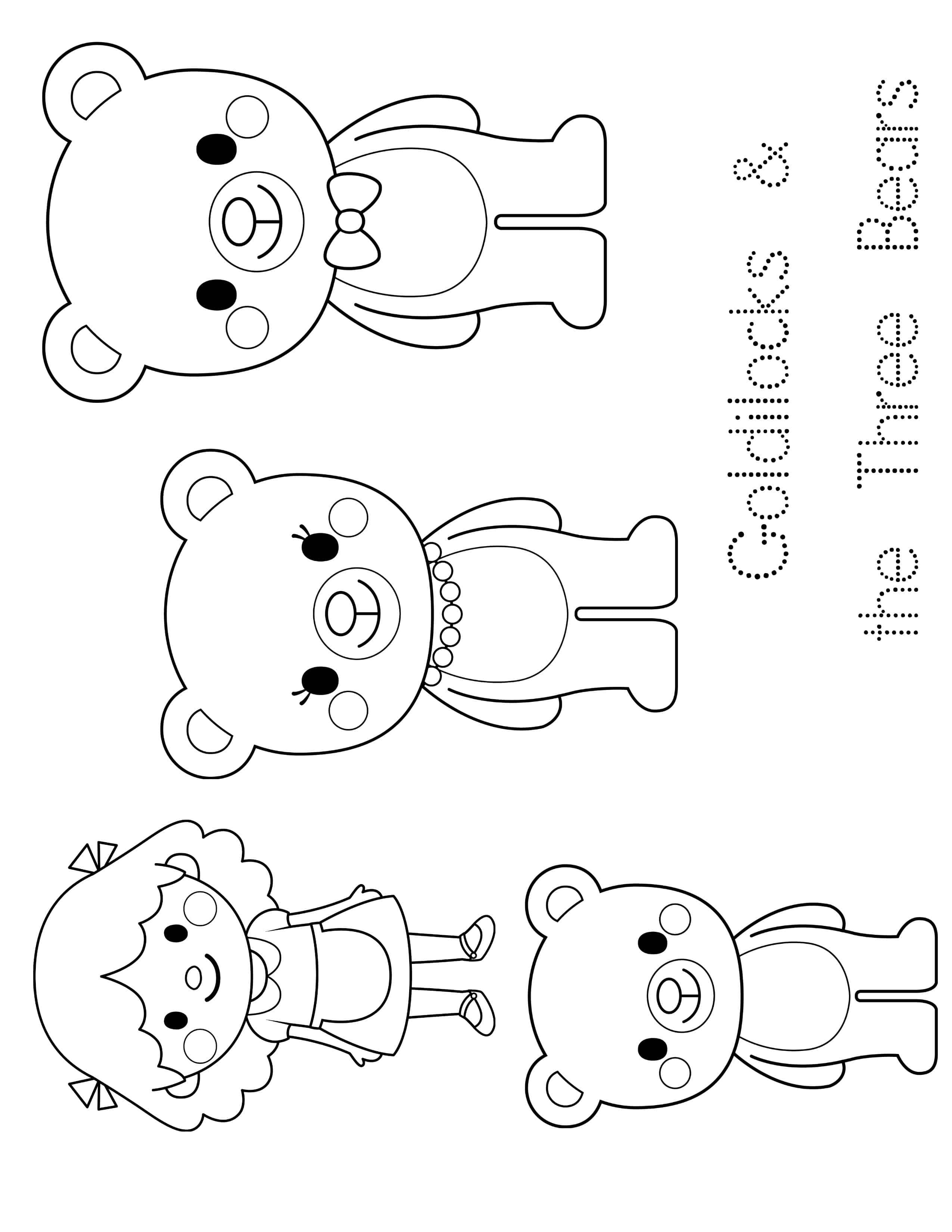 Bear Coloring Pages Free Printable 43