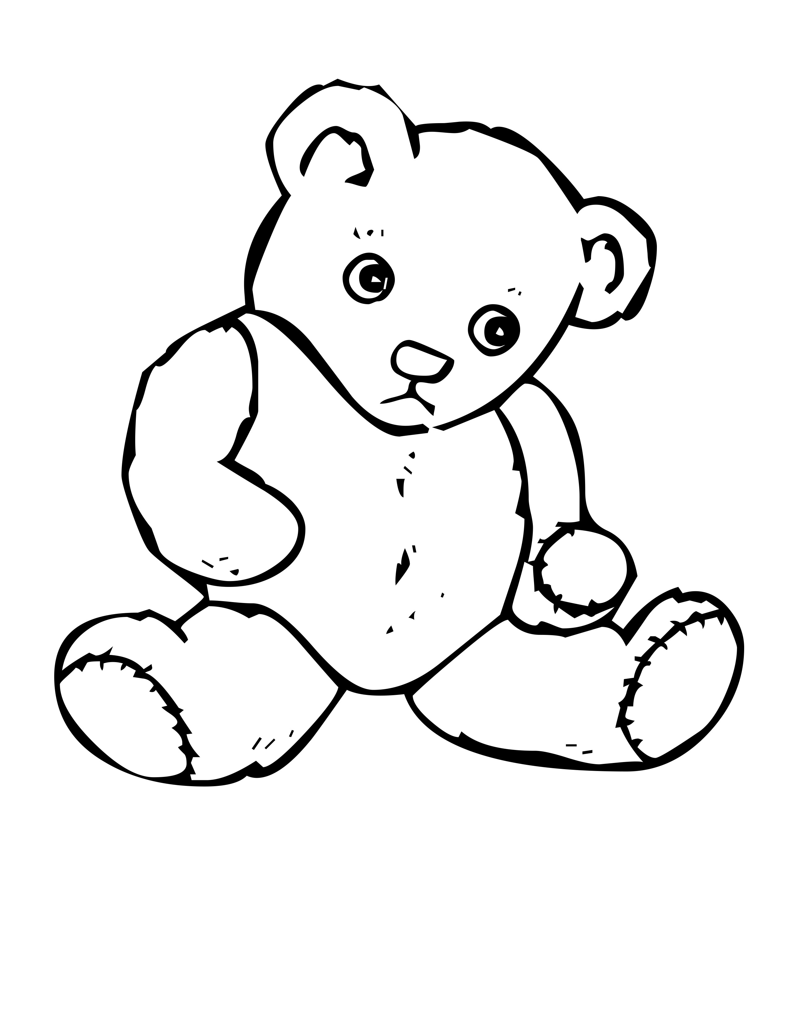 Bear Coloring Pages Free Printable 5