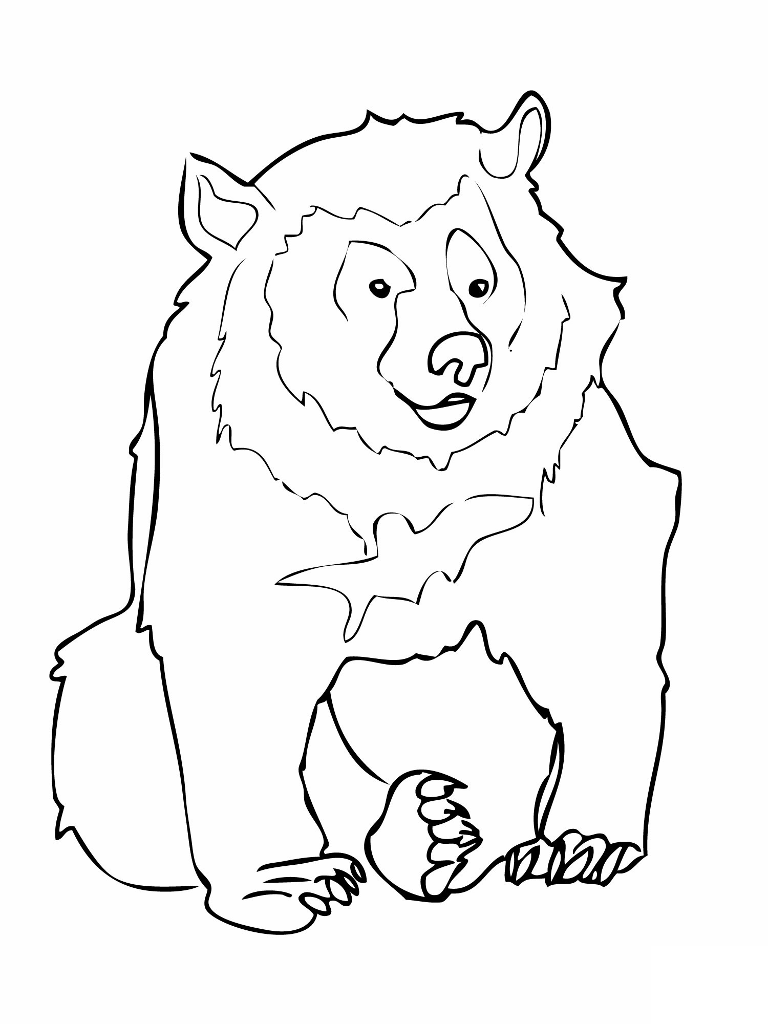 Bear Coloring Pages Free Printable 62