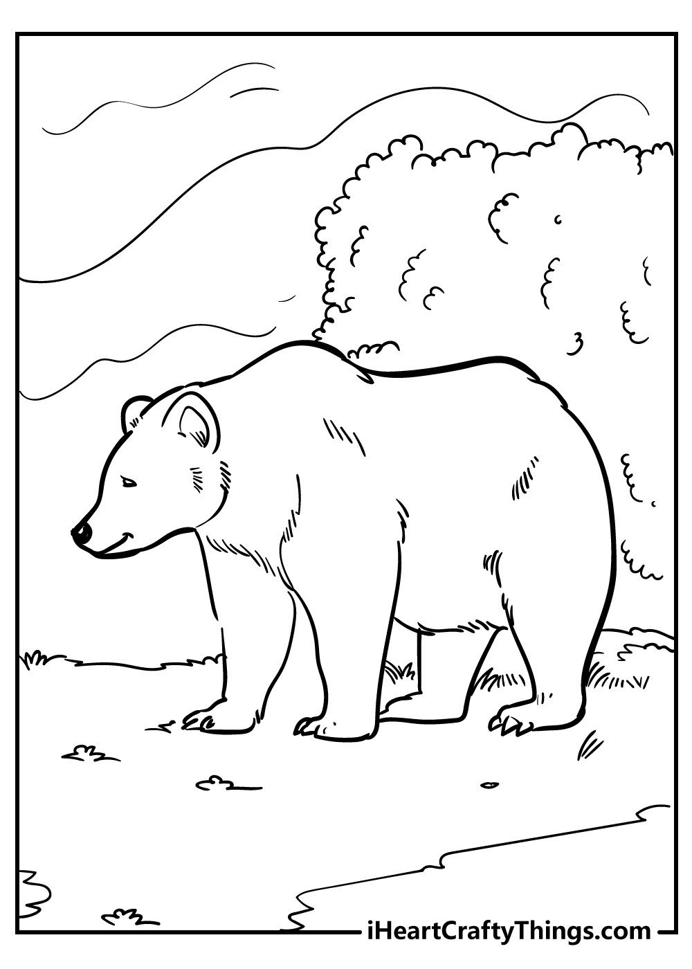 Bear Coloring Pages Free Printable 89