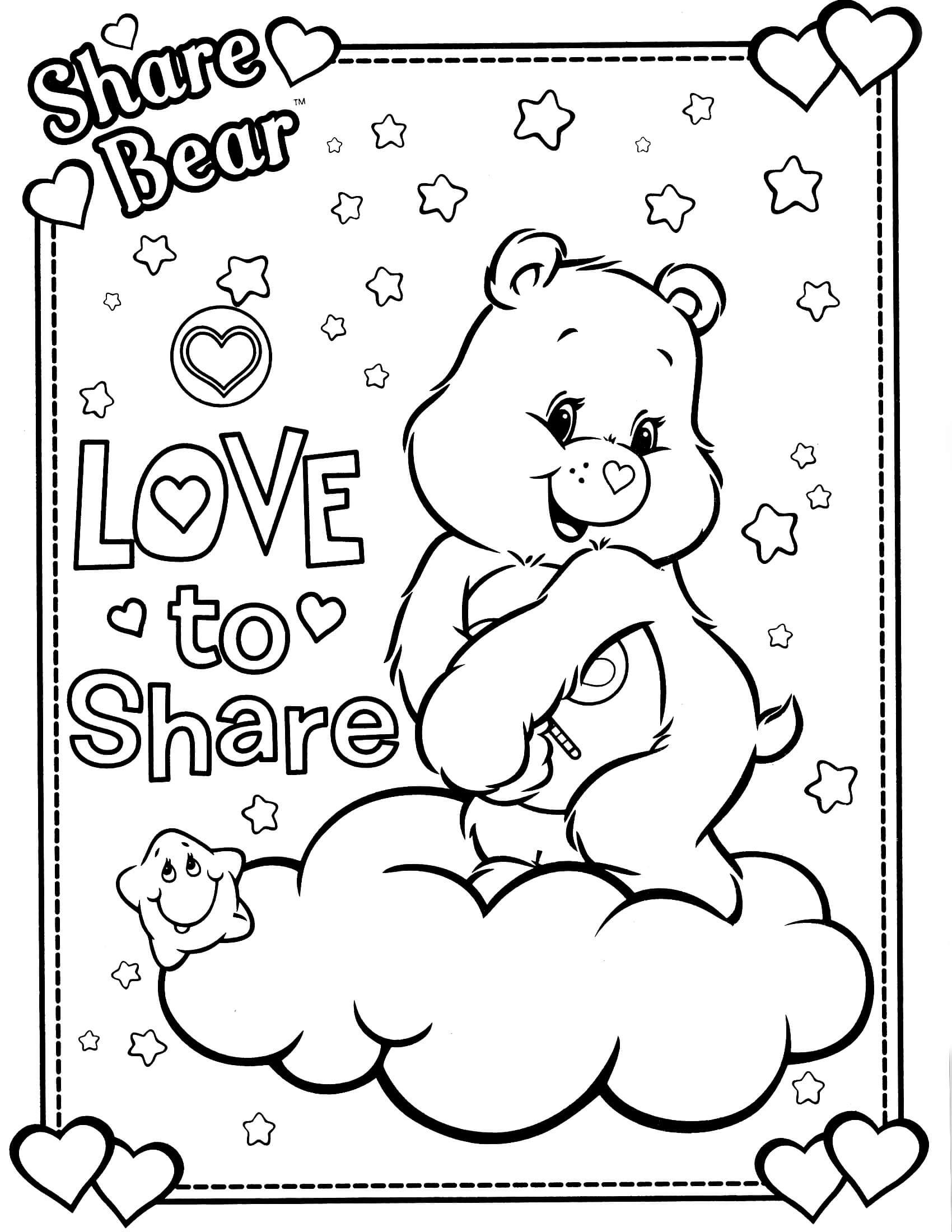 Bear Coloring Pages Free Printable 9