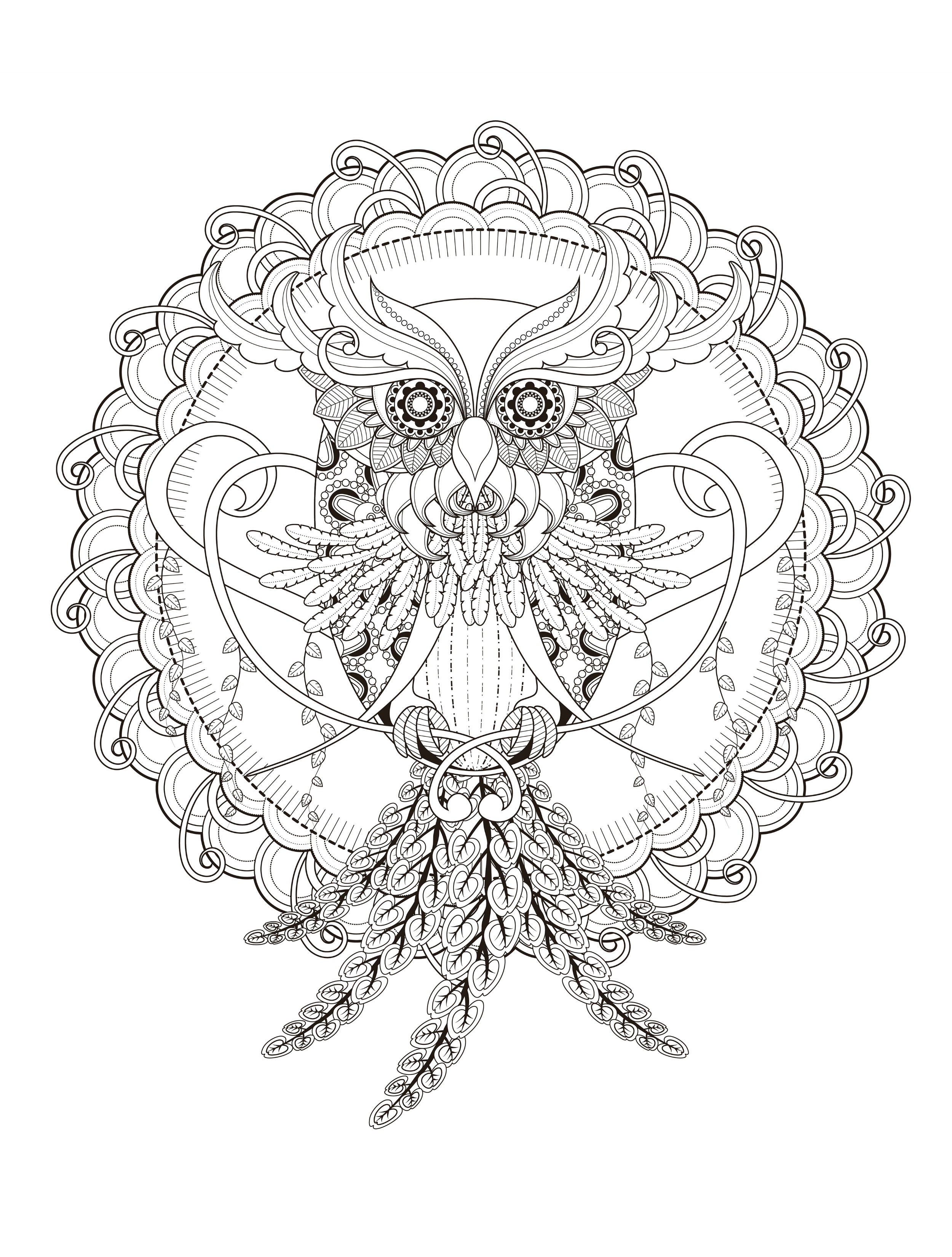 Cute Owl Coloring Pages FREE Printable 10