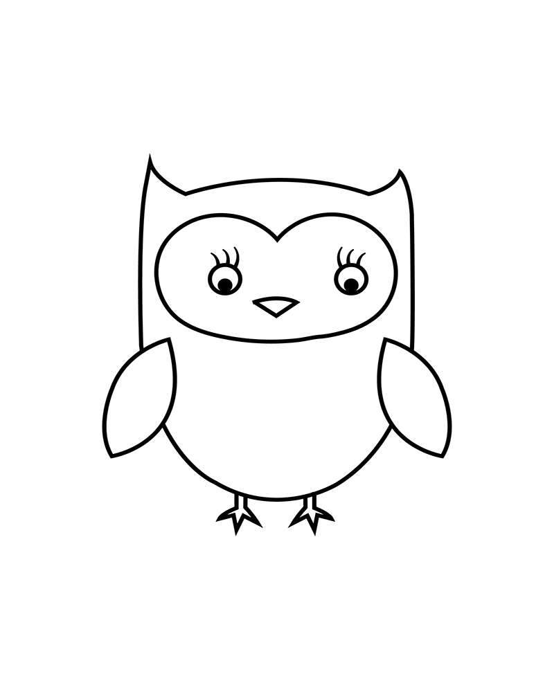 Cute Owl Coloring Pages FREE Printable 18