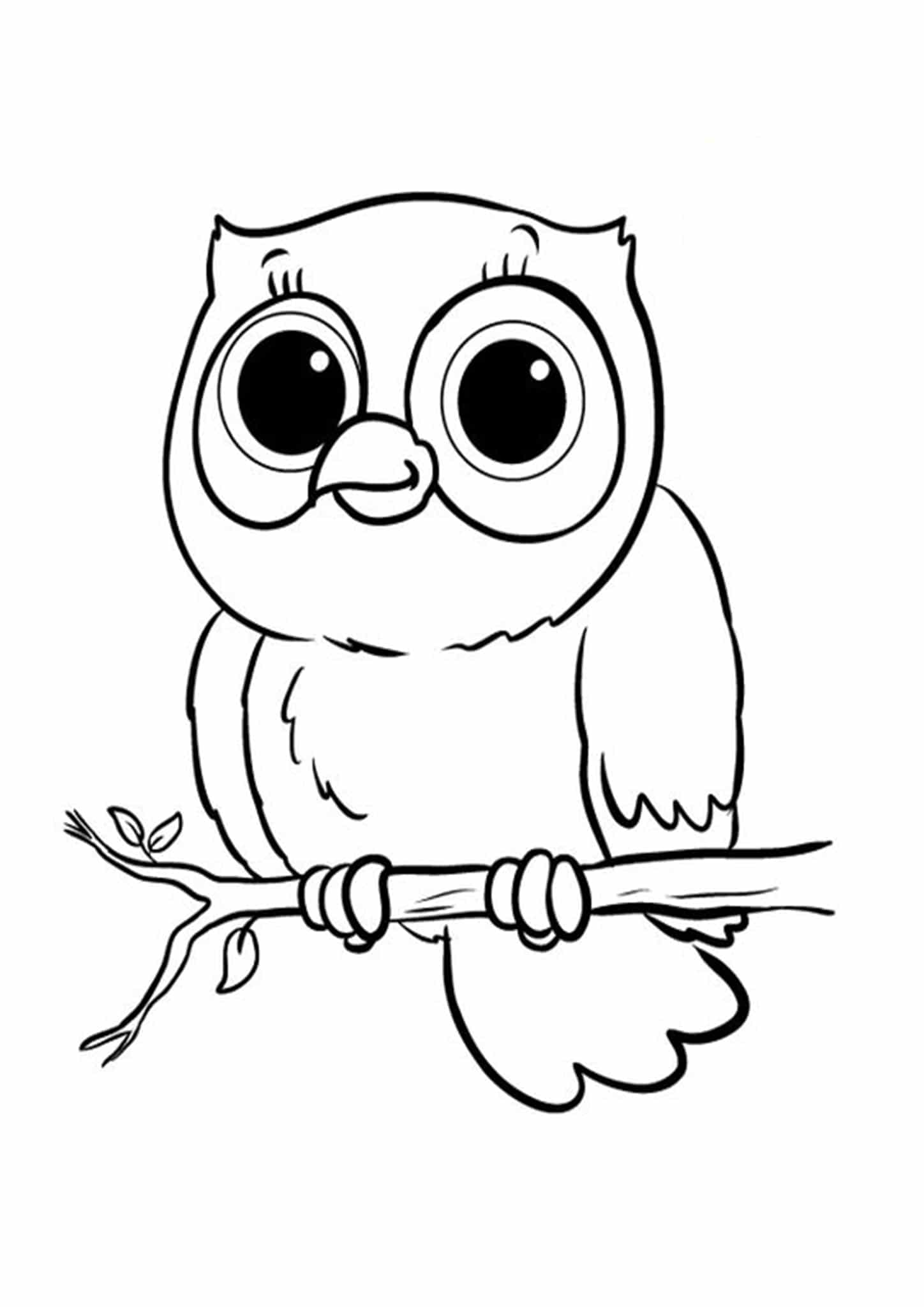 Cute Owl Coloring Pages FREE Printable 2