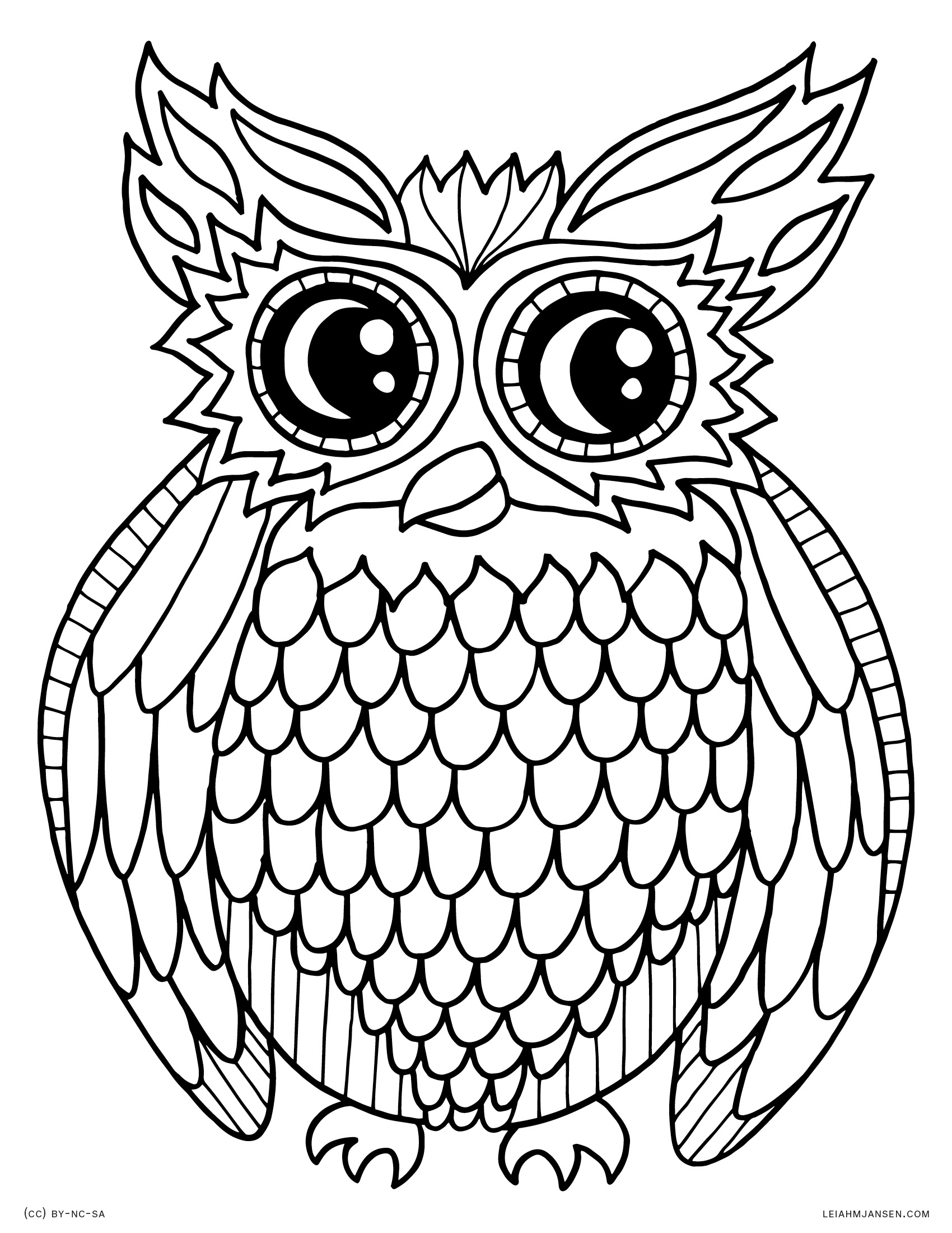 Cute Owl Coloring Pages FREE Printable 28