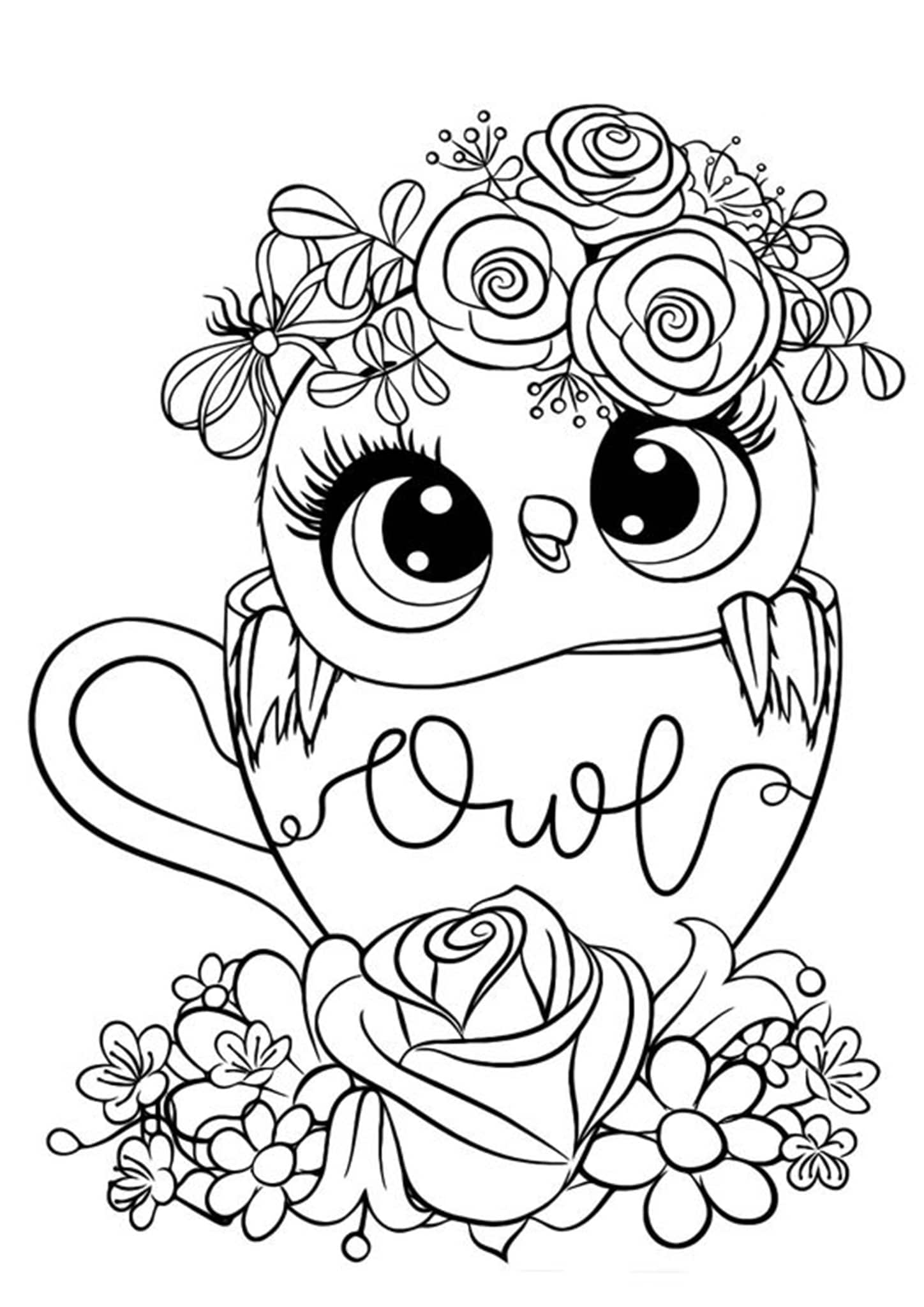 Cute Owl Coloring Pages FREE Printable 30