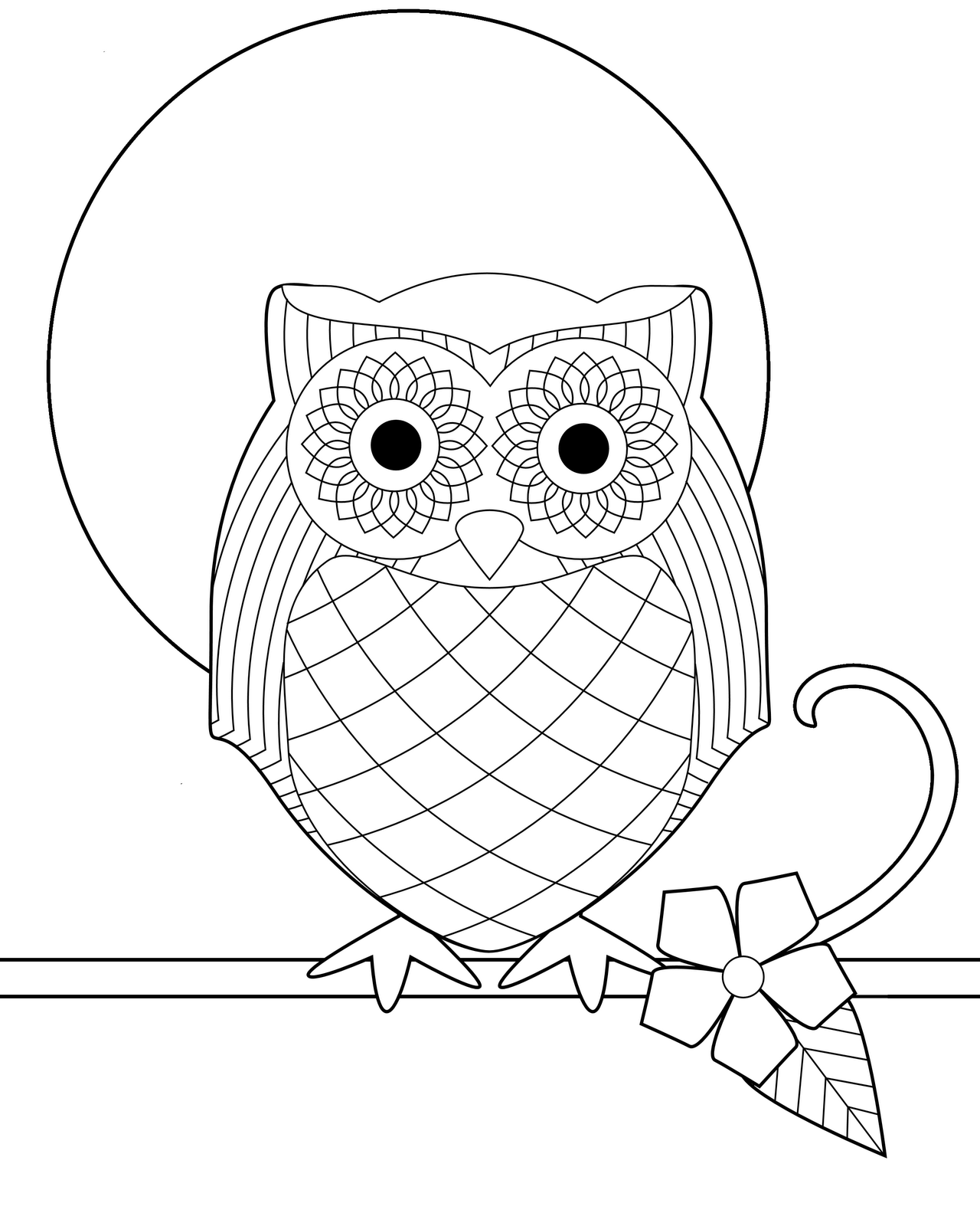 Cute Owl Coloring Pages FREE Printable 37