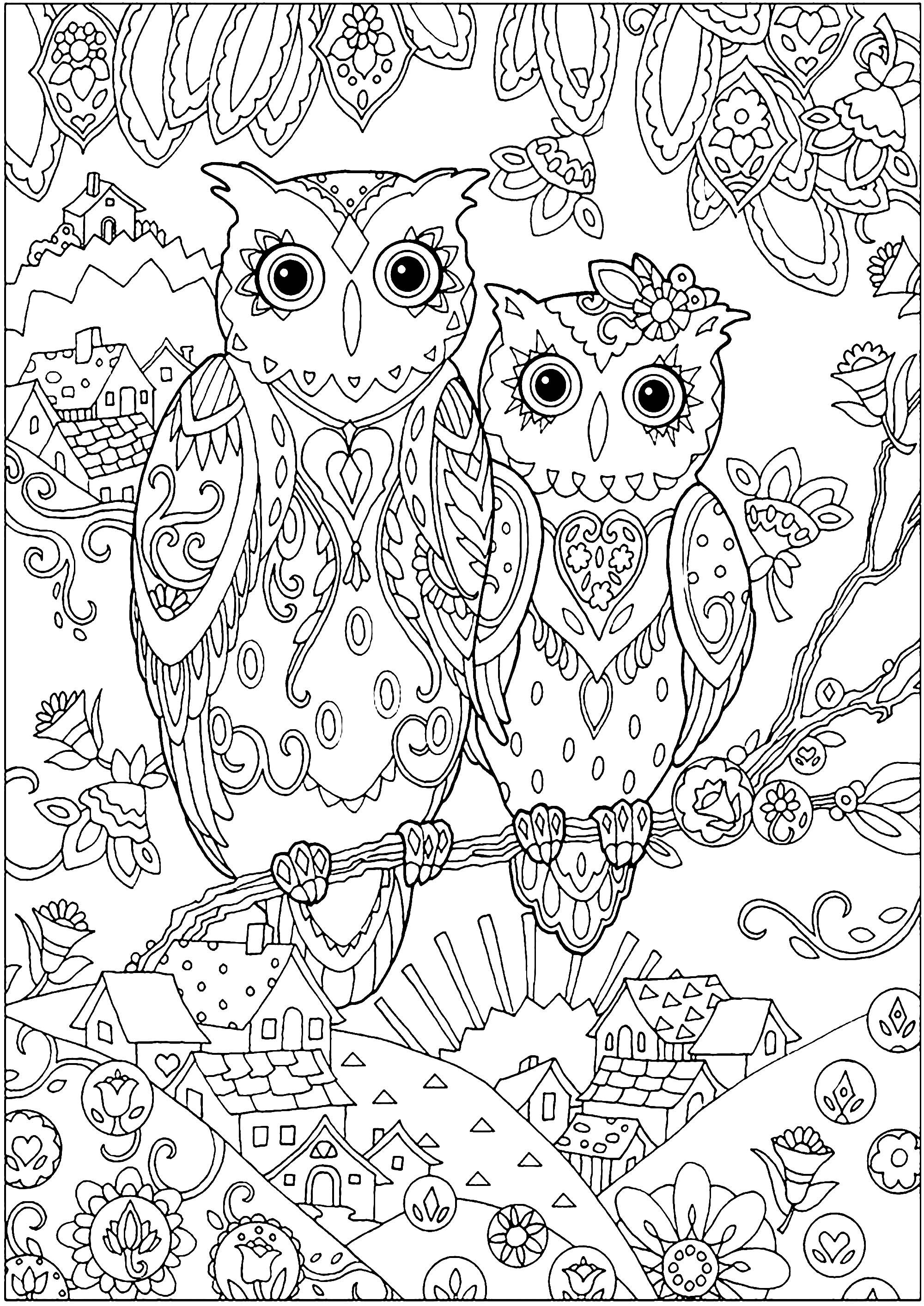 Cute Owl Coloring Pages FREE Printable 39