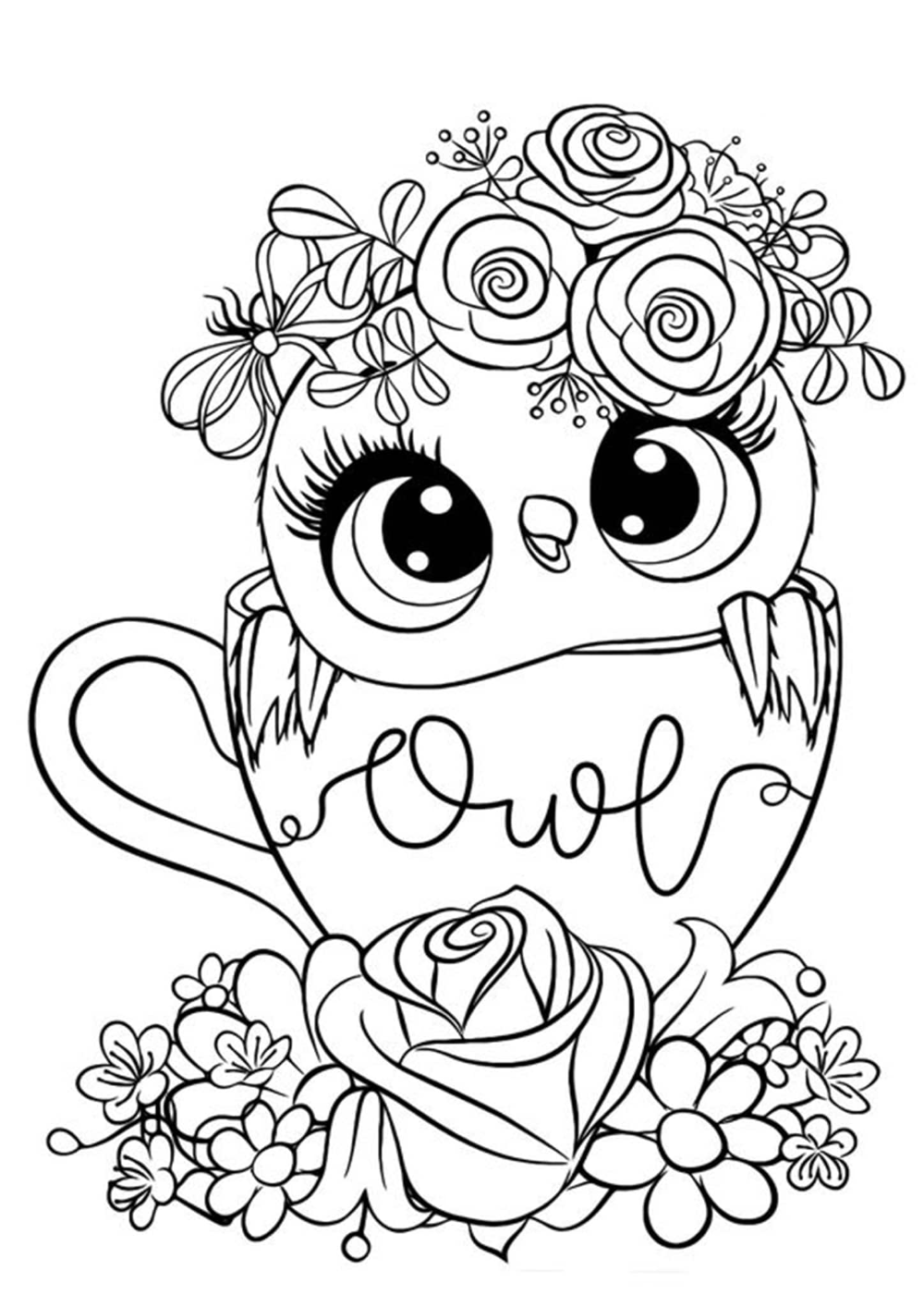 Cute Owl Coloring Pages FREE Printable 41