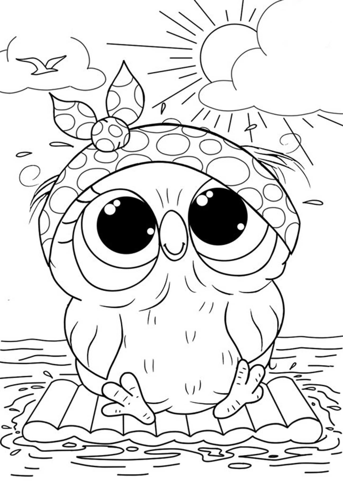 Cute Owl Coloring Pages FREE Printable 53