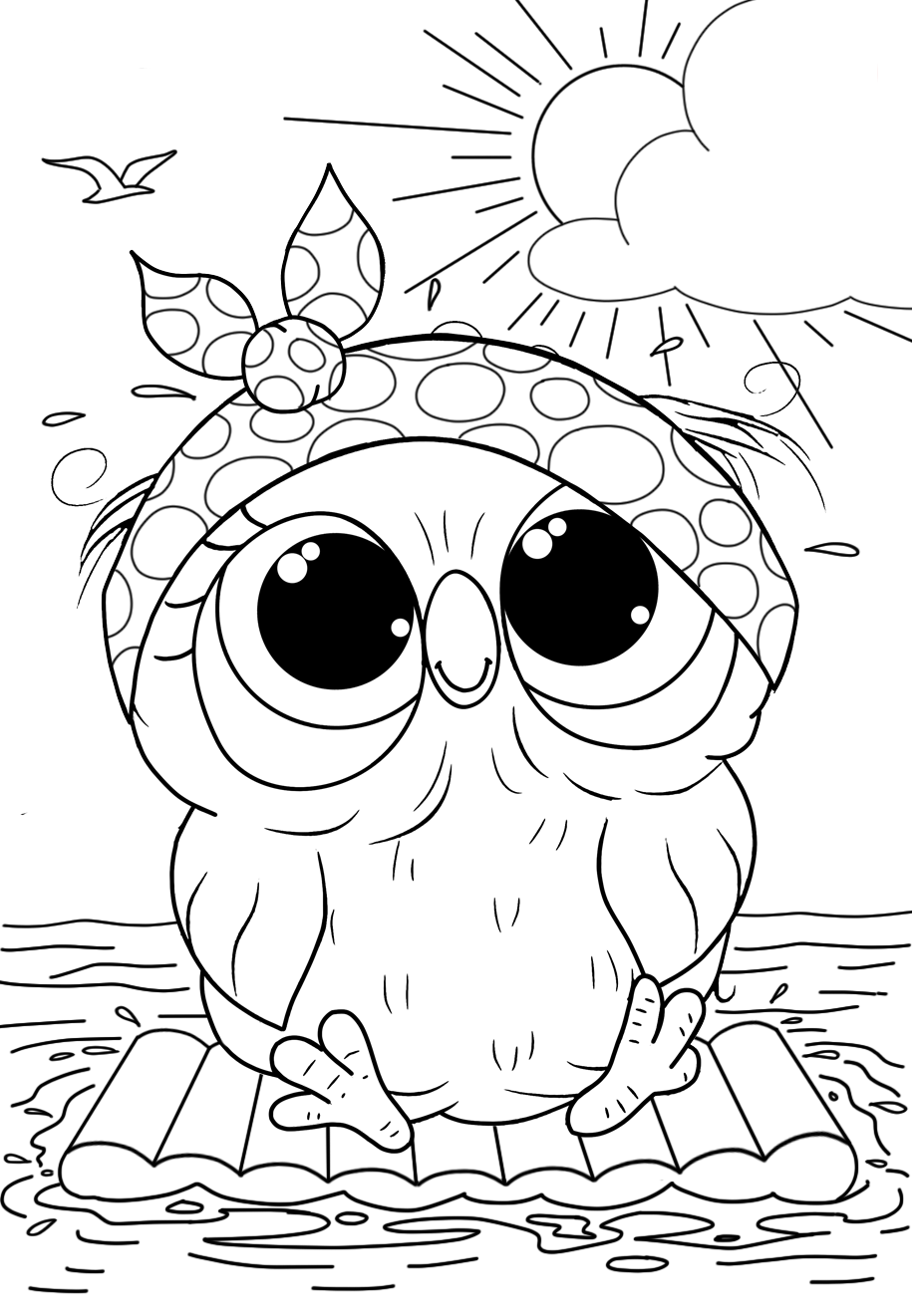 Cute Owl Coloring Pages FREE Printable 70