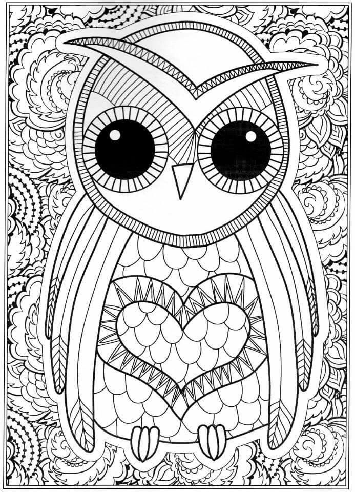 Cute Owl Coloring Pages FREE Printable 71