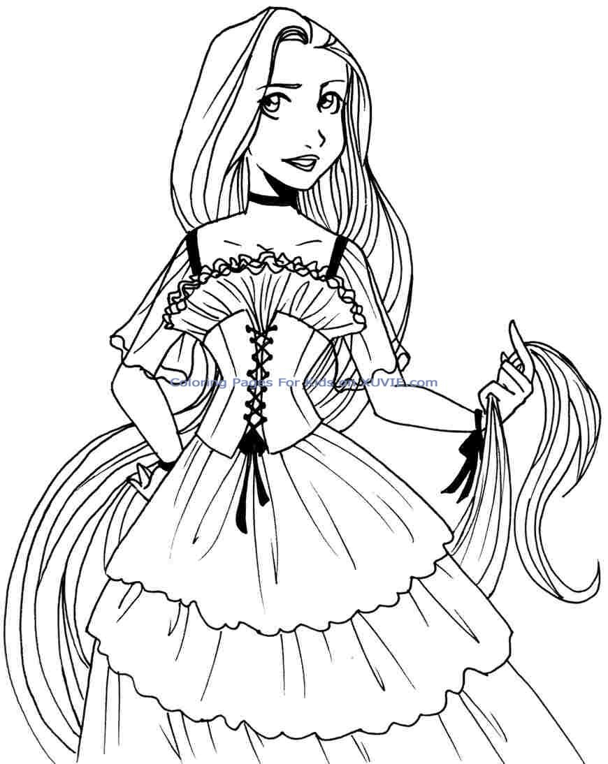 Disney Princess Coloring Pages for Kids 104