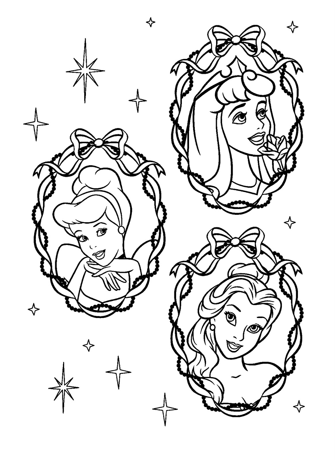 Disney Princess Coloring Pages for Kids 106