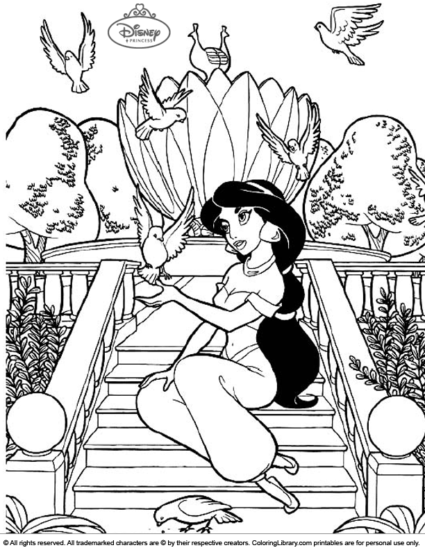 Disney Princess Coloring Pages for Kids 118