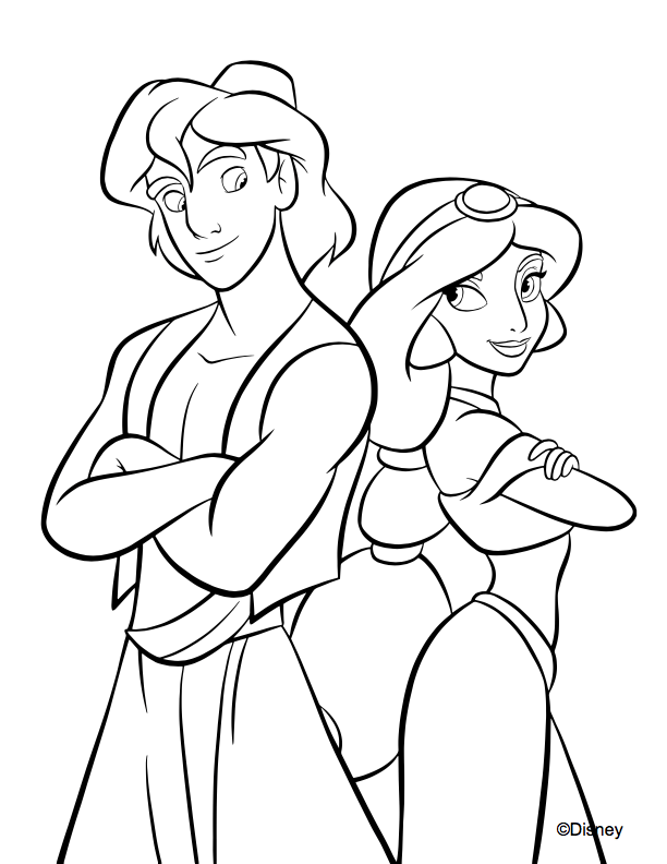 Disney Princess Coloring Pages for Kids 119