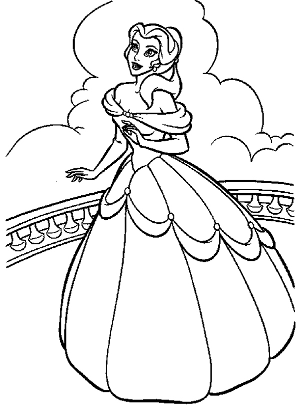 Disney Princess Coloring Pages for Kids 120