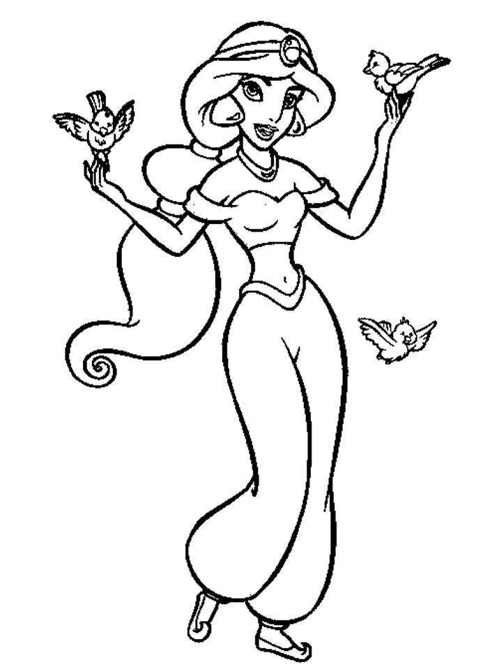 Disney Princess Coloring Pages for Kids 121