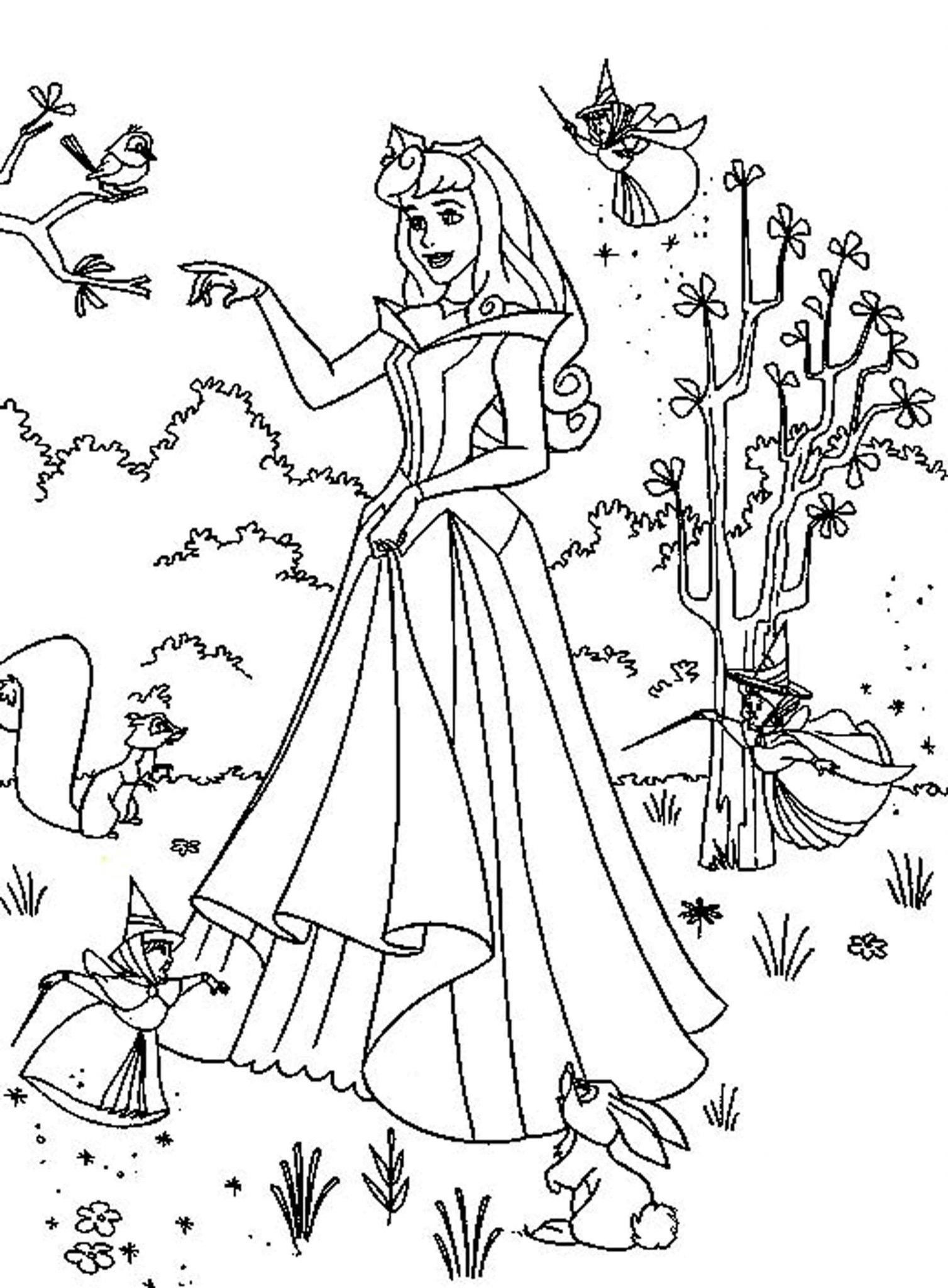 Disney Princess Coloring Pages for Kids 125