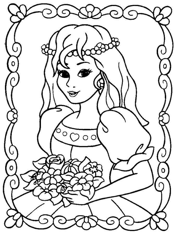 Disney Princess Coloring Pages for Kids 129