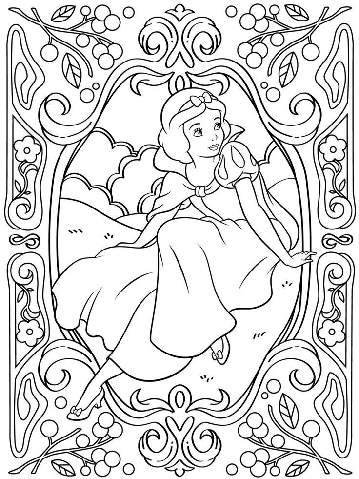 Disney Princess Coloring Pages for Kids 13