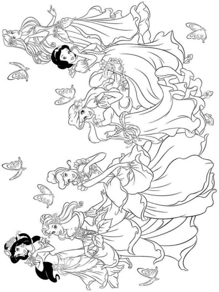 Disney Princess Coloring Pages for Kids 131