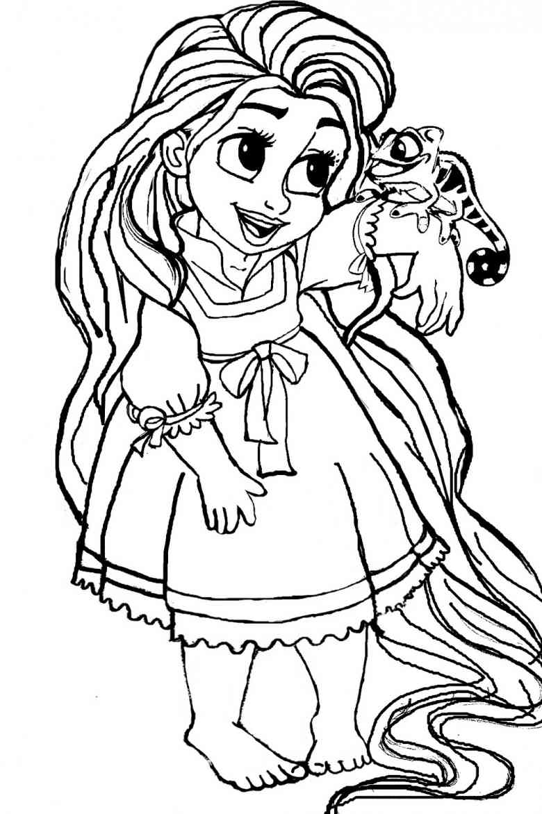 Disney Princess Coloring Pages for Kids 15