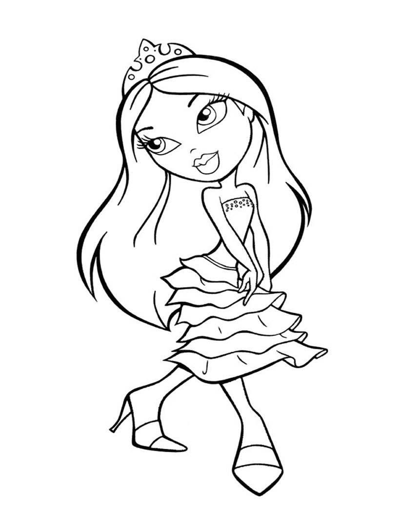 Disney Princess Coloring Pages for Kids 17