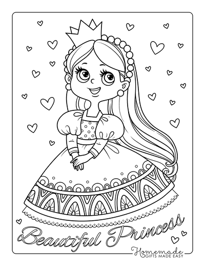 Disney Princess Coloring Pages for Kids 19