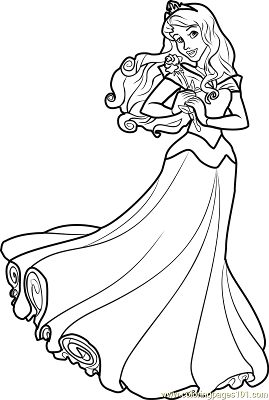 Disney Princess Coloring Pages for Kids 29