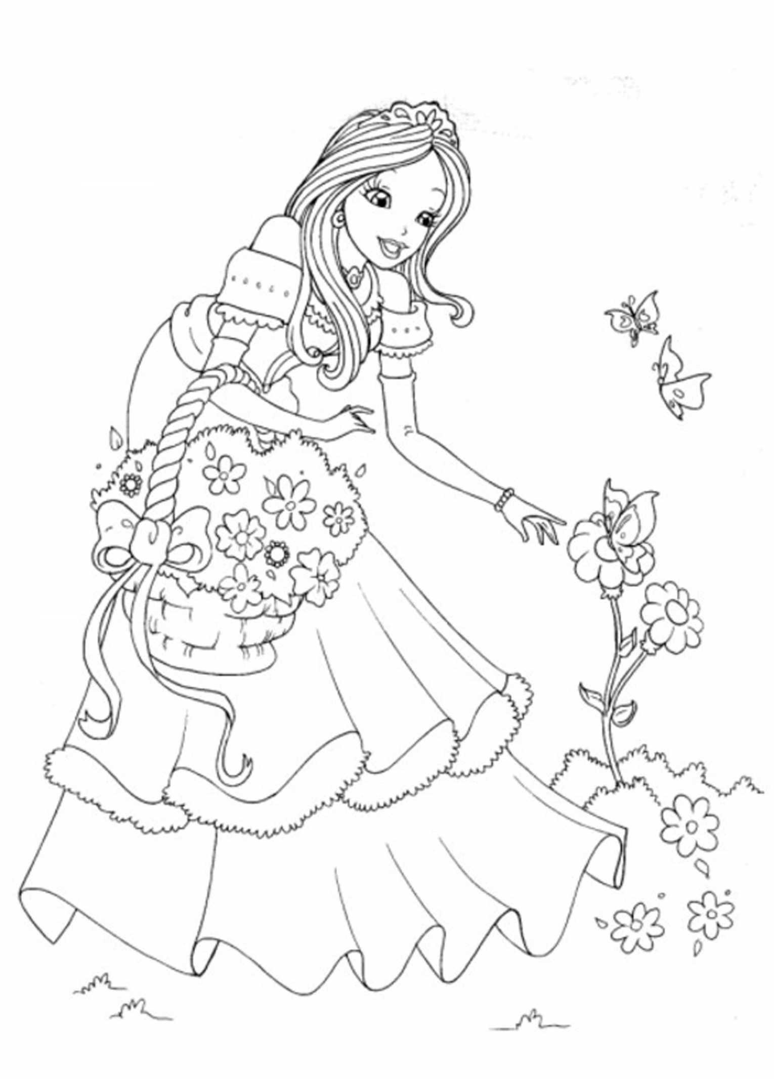 Disney Princess Coloring Pages for Kids 3