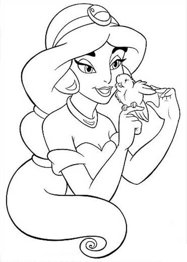 Disney Princess Coloring Pages for Kids 32