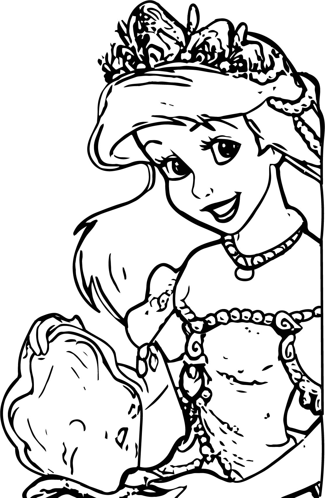 Disney Princess Coloring Pages for Kids 33