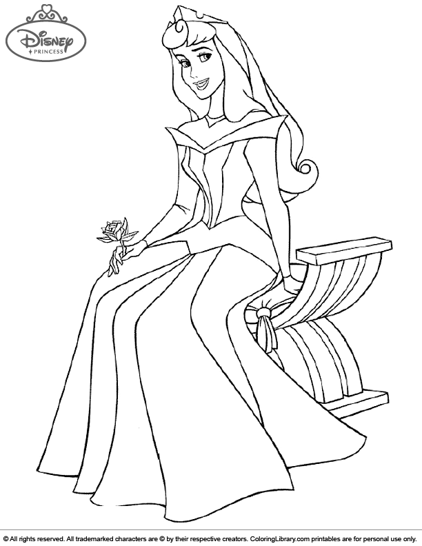 Disney Princess Coloring Pages for Kids 37