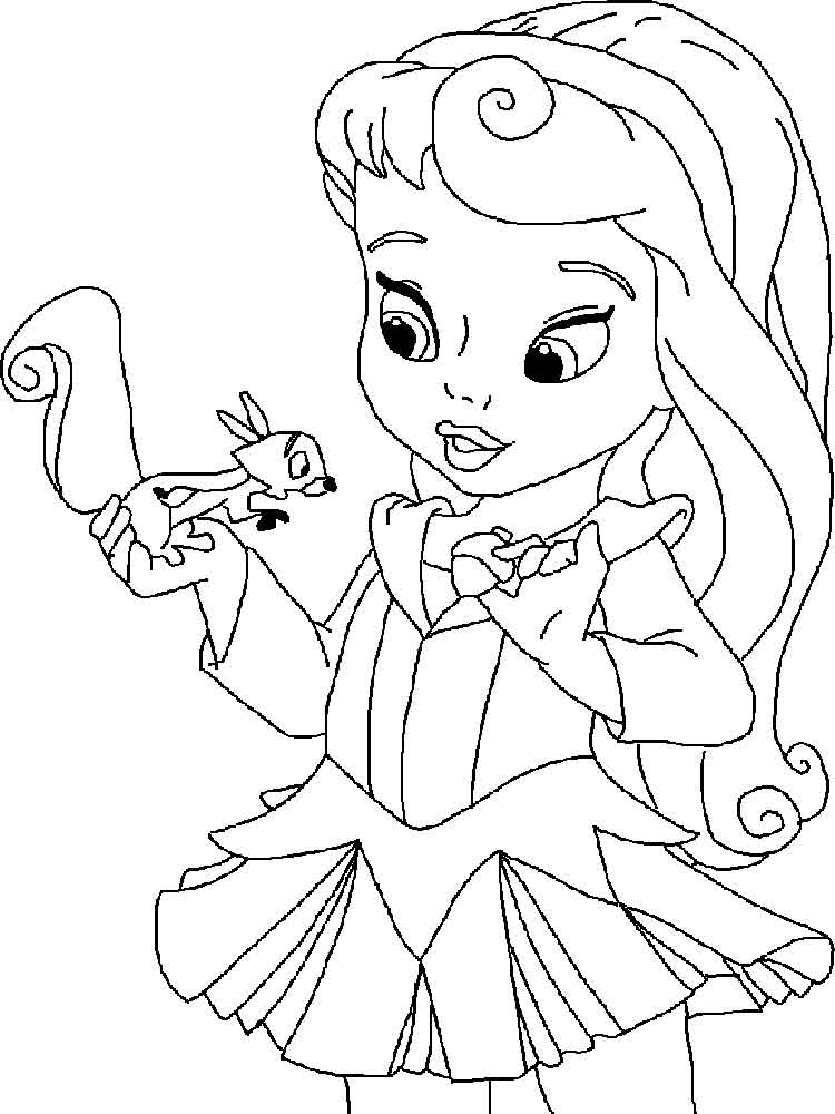 Disney Princess Coloring Pages for Kids 47