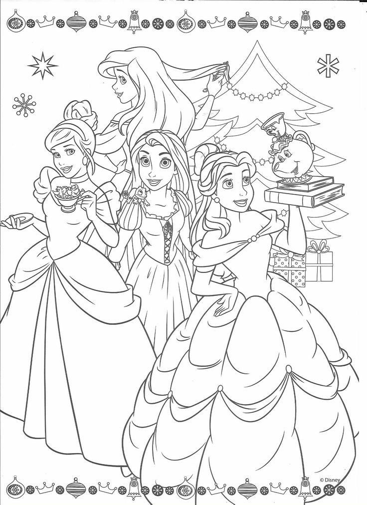 Disney Princess Coloring Pages for Kids 48