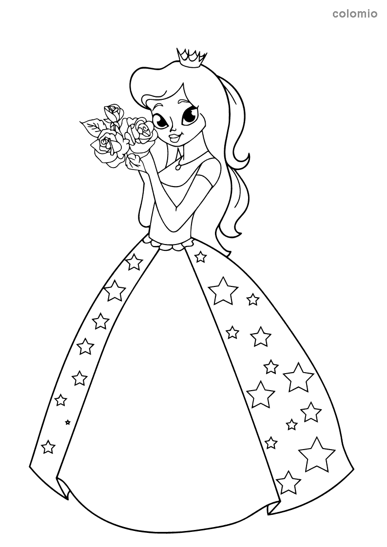 Disney Princess Coloring Pages for Kids 57