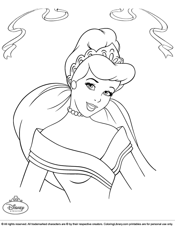 Disney Princess Coloring Pages for Kids 60