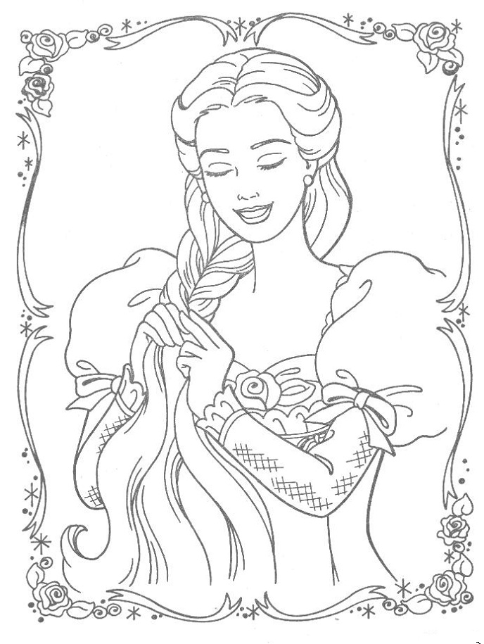 Disney Princess Coloring Pages for Kids 73