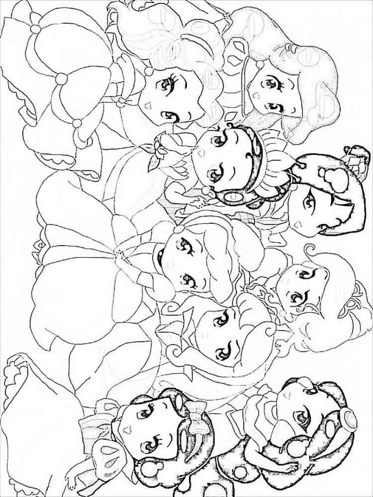 Disney Princess Coloring Pages for Kids 75